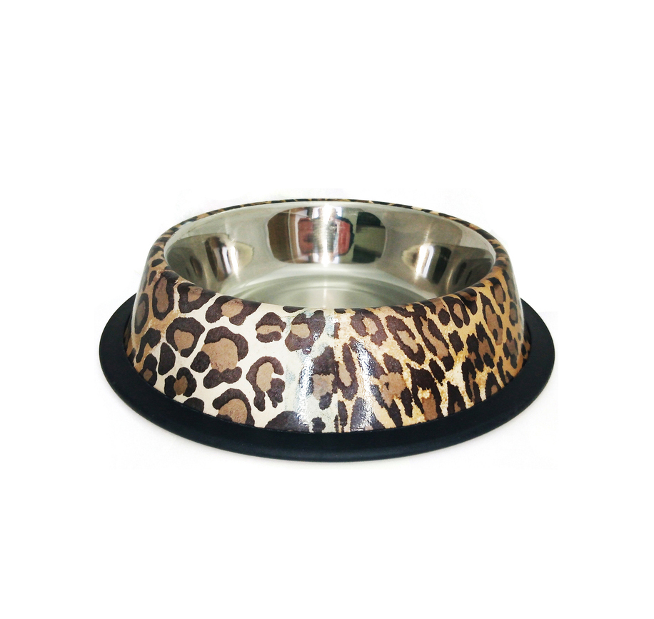 COMEDERO INOX Nº1 ANIMAL PRINT Ø 12CM-8 OZ