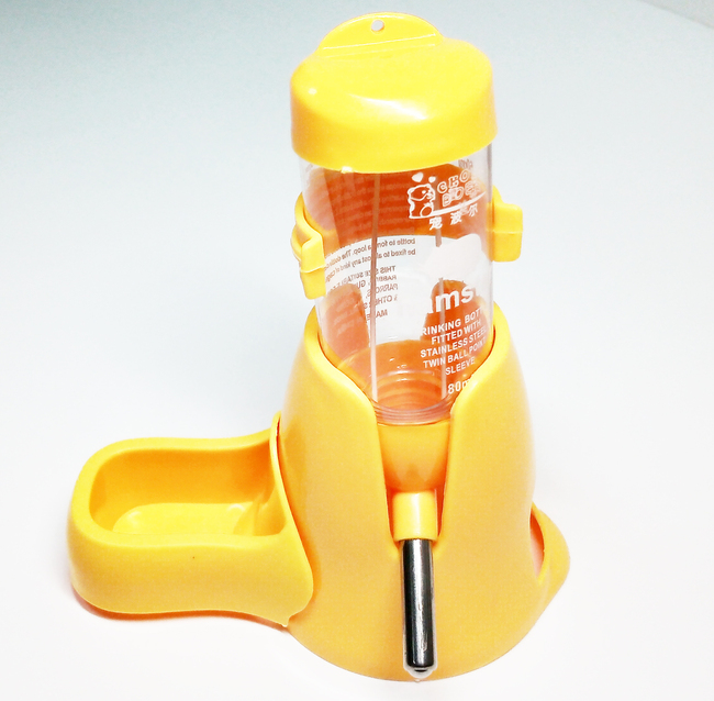 BEBEDERO ROEDORES PICO METAL 80CC. CON BASE