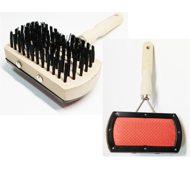 CARDINA DOBLE CON CEPILLO 9X 5CM