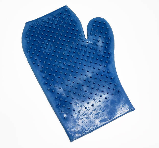 GUANTE GOMA RASQUETA 24X16CM