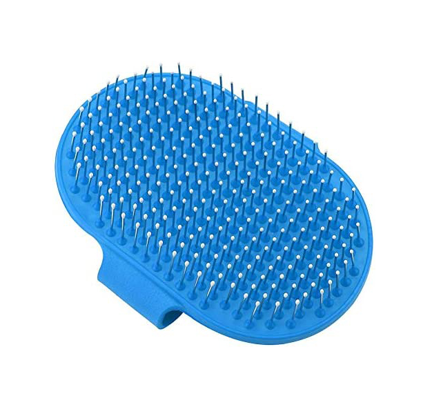 RASQUETA OVAL GOMA PIN METAL C/PROTECC.13X9CM