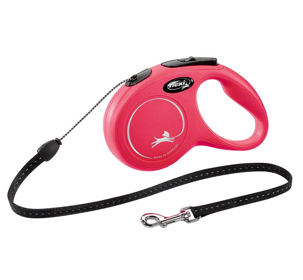 FLEXI CLASSIC "M" 5M 20KG CORD ROJO
