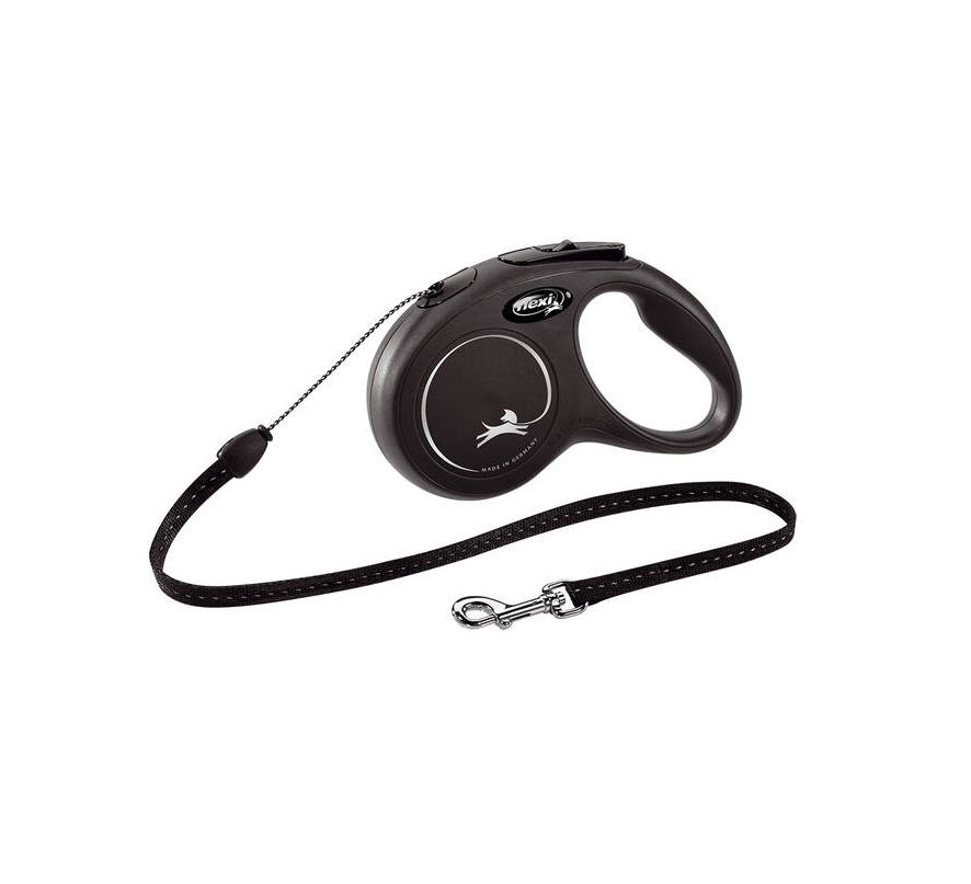FLEXI CLASSIC "XS" 3M 8KG MAX- CORD NEG