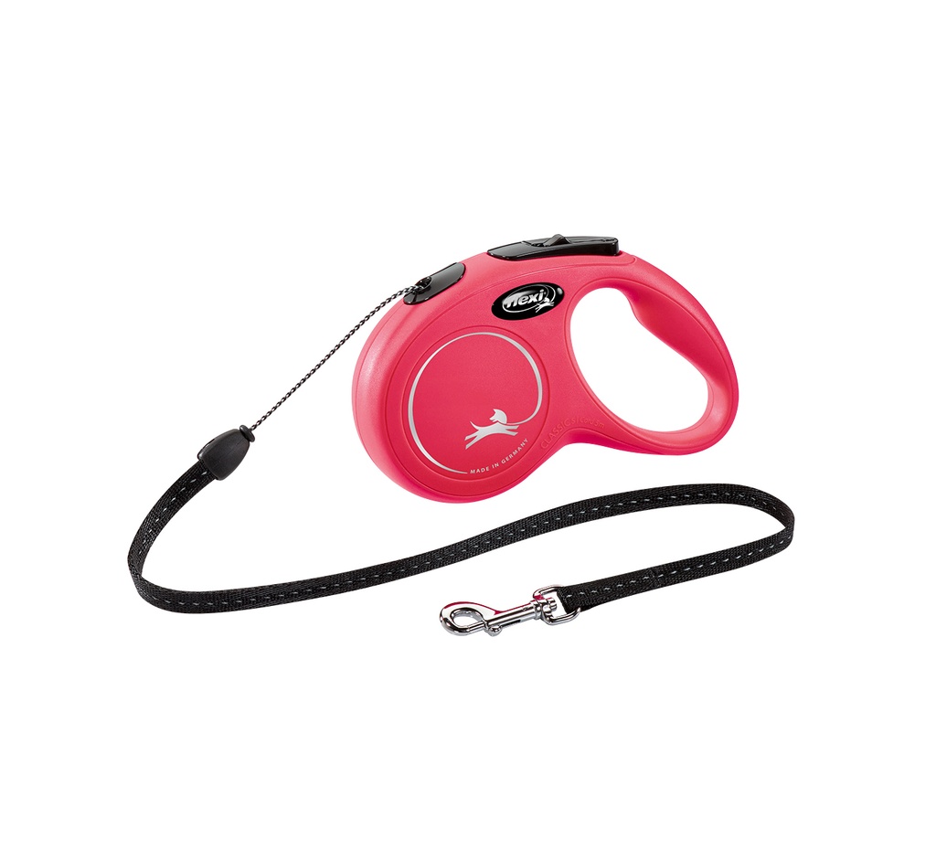 FLEXI CLASSIC "XS" 3M 8KG MAX- CORD ROJO