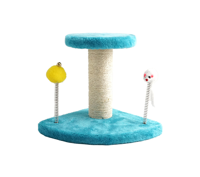 ARBOL GATO SM.PLUSH/SISAL-2JUG-27x20x21cm