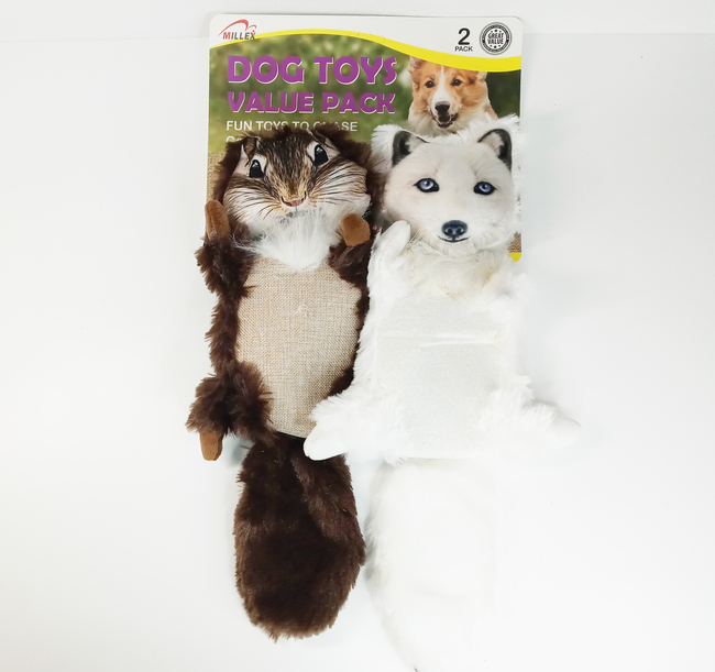 ARDILLA Y ZORRO ÁRTICO PLUSH "PPSOUND" 35CM