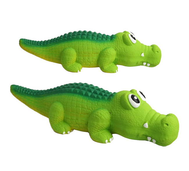 COCODRILO VERDE LATEX 31CM
