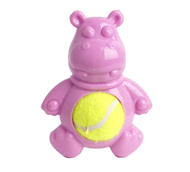 HIPOPOTAMO TPR 10CM PANCITA PEL.TENNIS