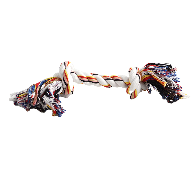 HUESO ALG. 2 NUDOS 37CM MULTICOLOR