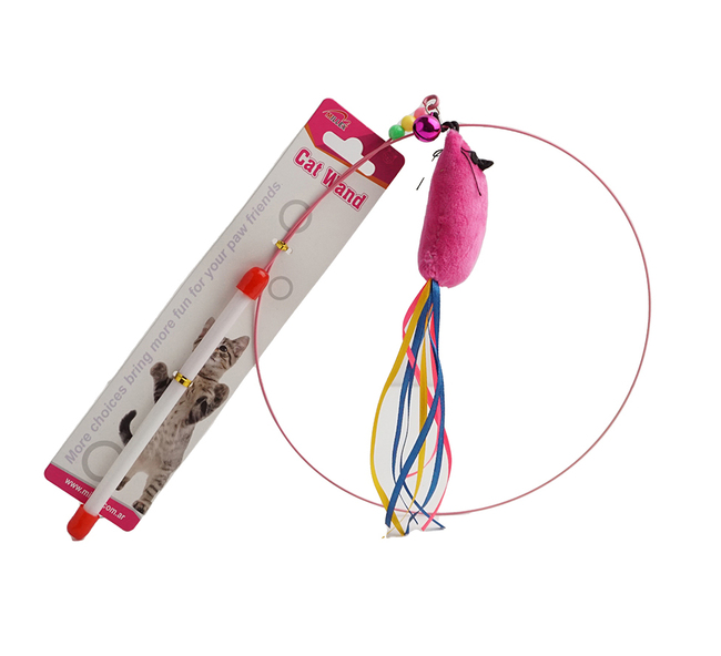 JUGUETE GATO CAÑITA 15CM C/RATITA PLUSH Y CAS