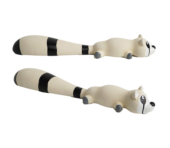 JUGUETE P/PERRO MAPACHE VINILICO 25CM