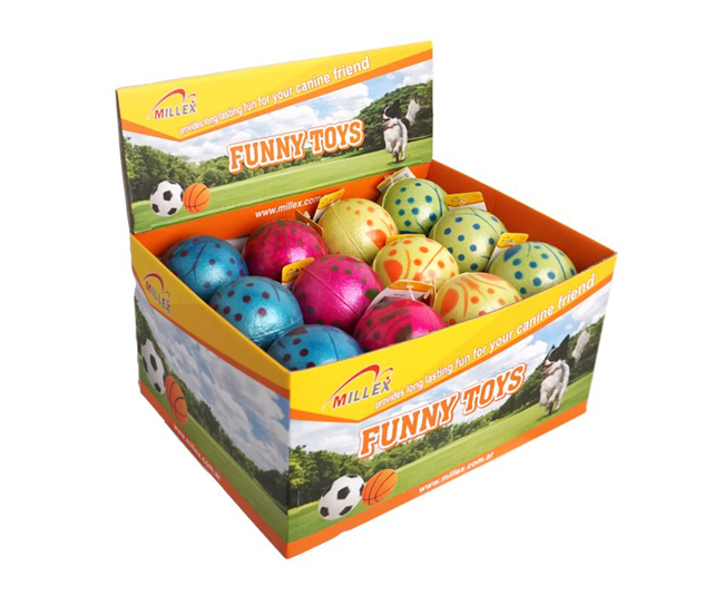 PELOTA GOMA BOX SURT.X24UN-6.3CM