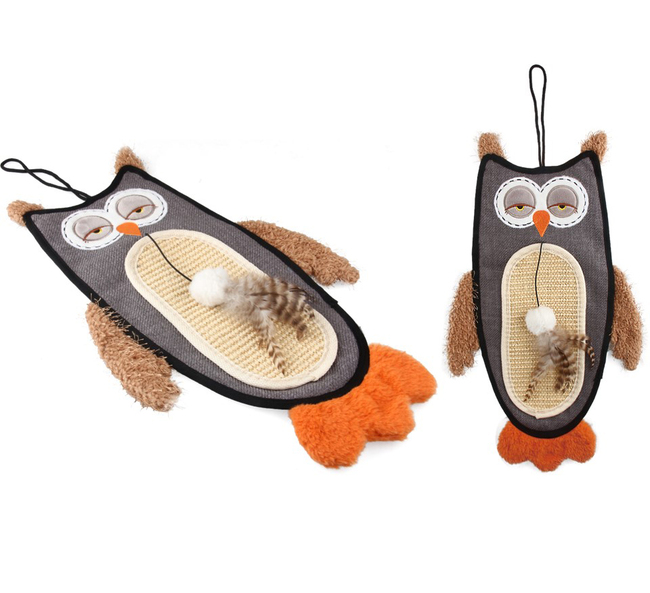 BUHO RASCADOR C/CATNIP JOYFULL SPACE GIGWI