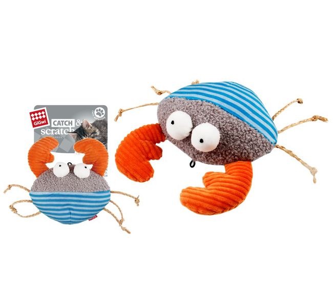 CANGREJO CON CATNIP CATCH AND SCRATCH GIGWI