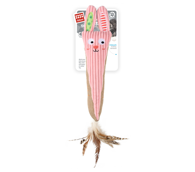 CONEJO C/CATNIP CATCH AND SCRATCH GIGWI