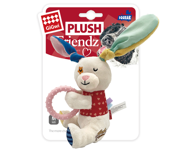 CONEJO CON ANILLO PLUSH FRIENDZ GIGWI