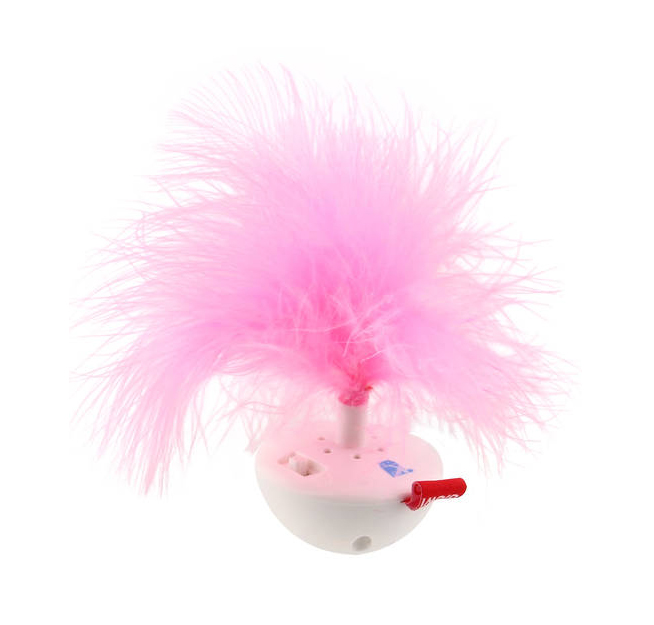 WOBBLE CON PLUMAS PETDROID GIGWI