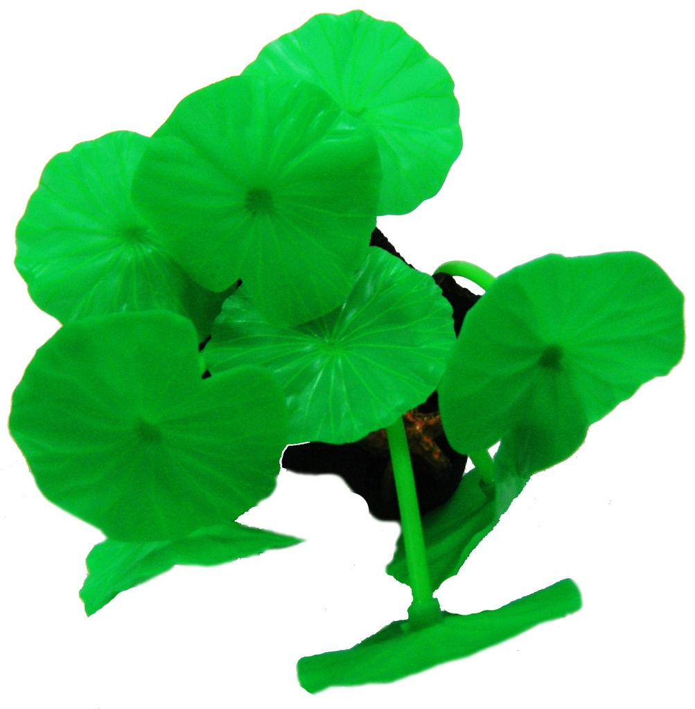 HOJAS DE LOTO SILICONA FLUORESC. VERDES