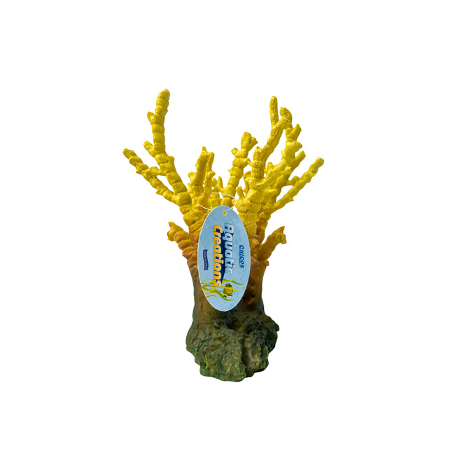 PLANTA CORAL DE RESINA 14x23x14CM