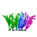 PLANTA PLASTICA COLOR SURTIDO x6 uni. 30CM