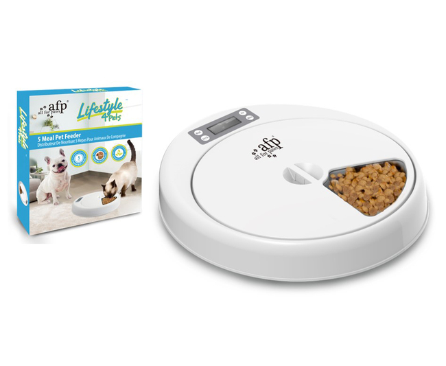 5 MEAL PET FEEDER LIFESTYLE 4 PETS AFP