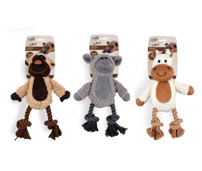 CUDDLE KNOTED ROPE MONKEY/SHEEP/HORSE LAM AFP