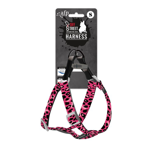 DOG STEP HARNESS LEOPAR S OFF STREET AFP