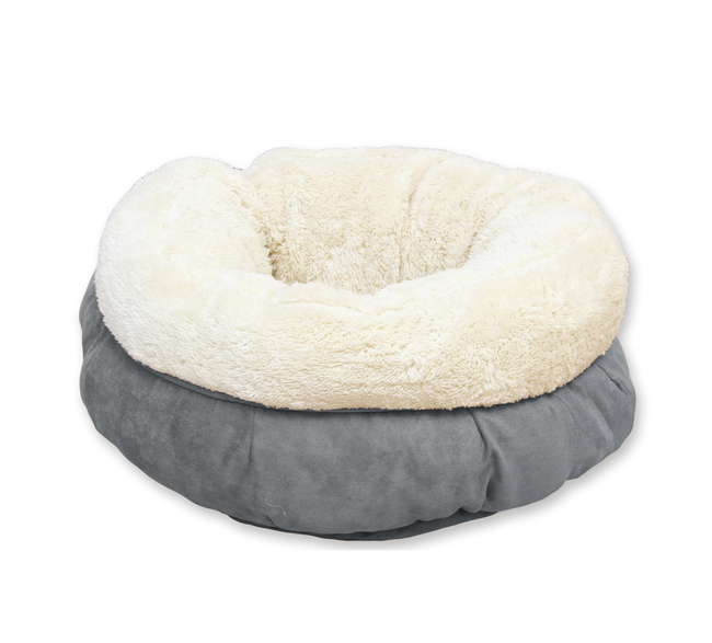 DONUT BED GREY LAMBSWOOL AFP