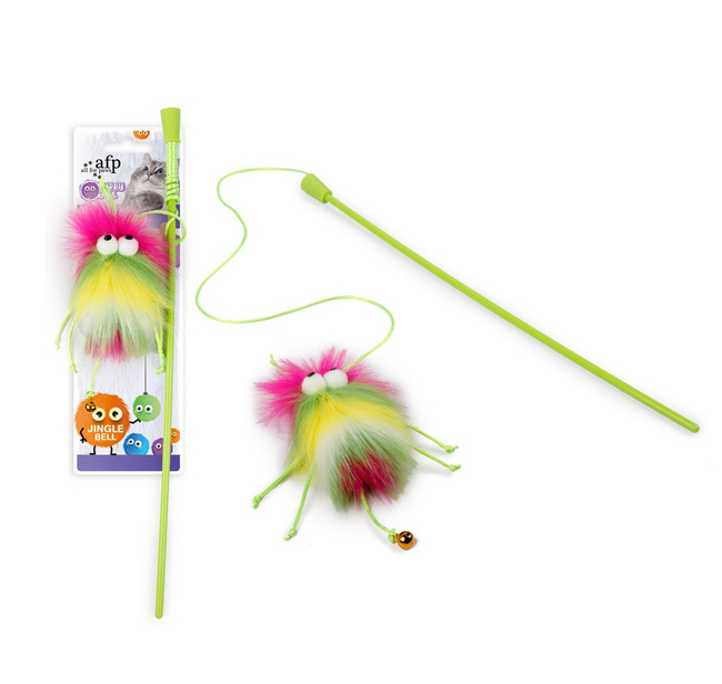 FLUFFER WAND PINK FURRY BALL AFP