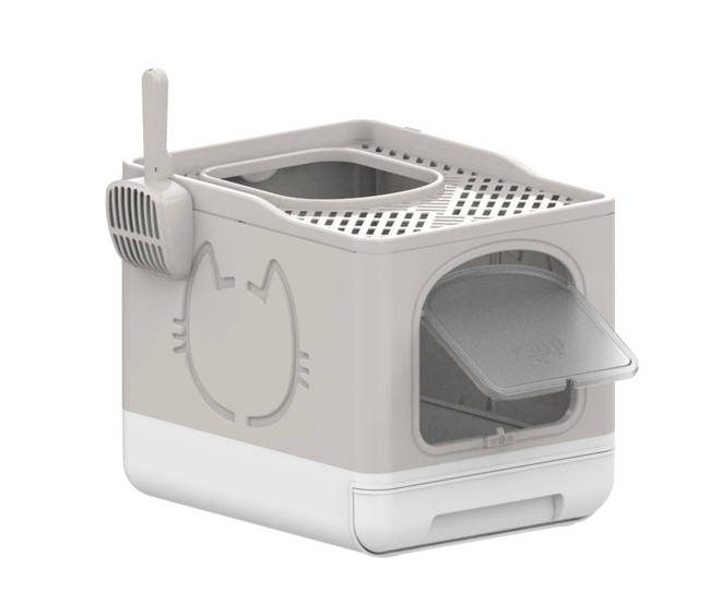 FOLDABLE CAT LITTER BOX SAND GO FRESH AFP