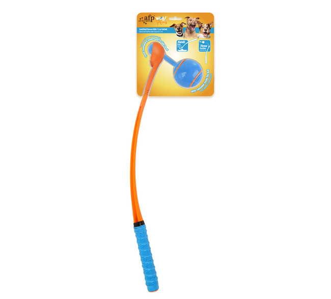 GRAB'A'BALL THROWER W/TAIL BALL WOG PLAY AFP