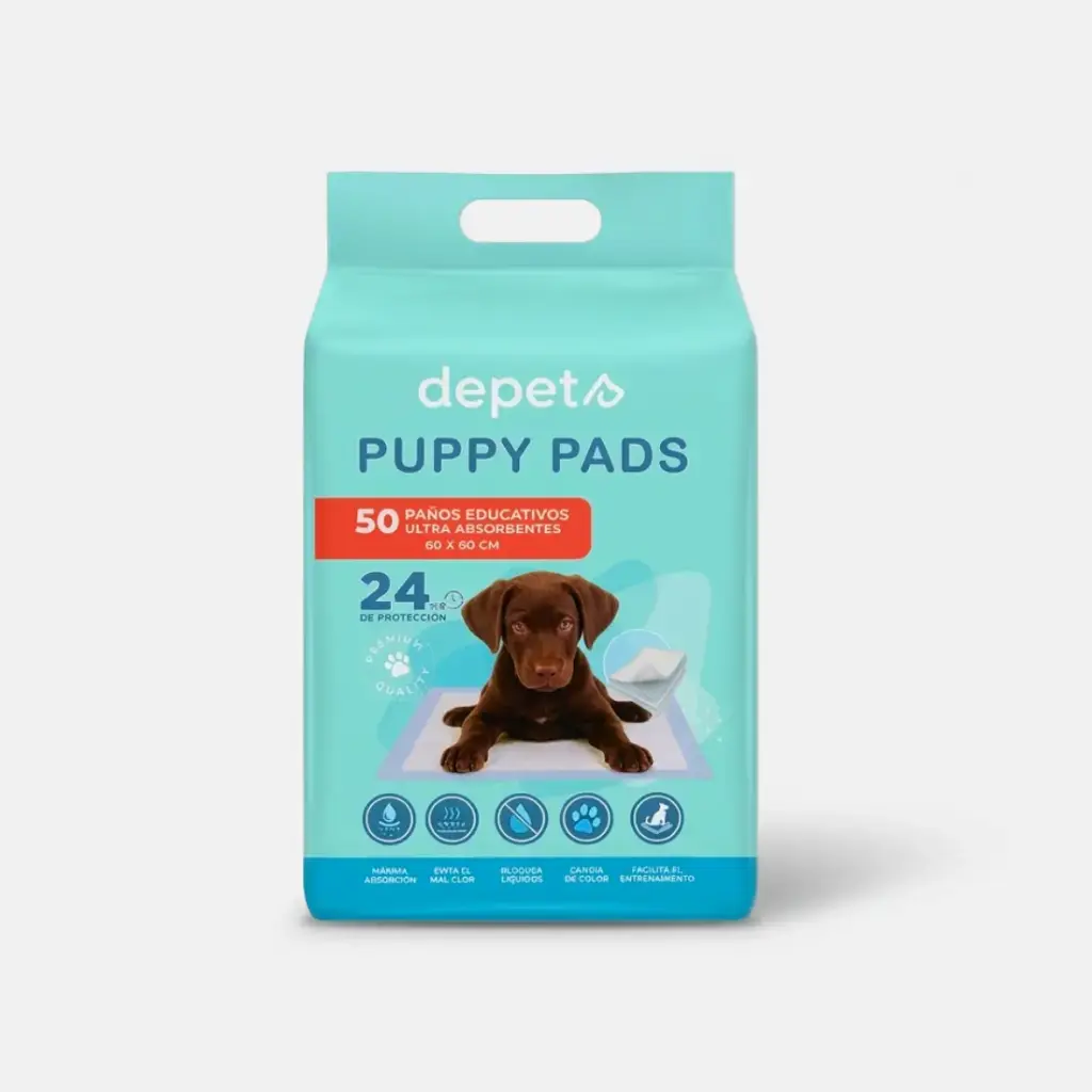 PUPPY PADS X 50 UN- 60CMX 60CM
