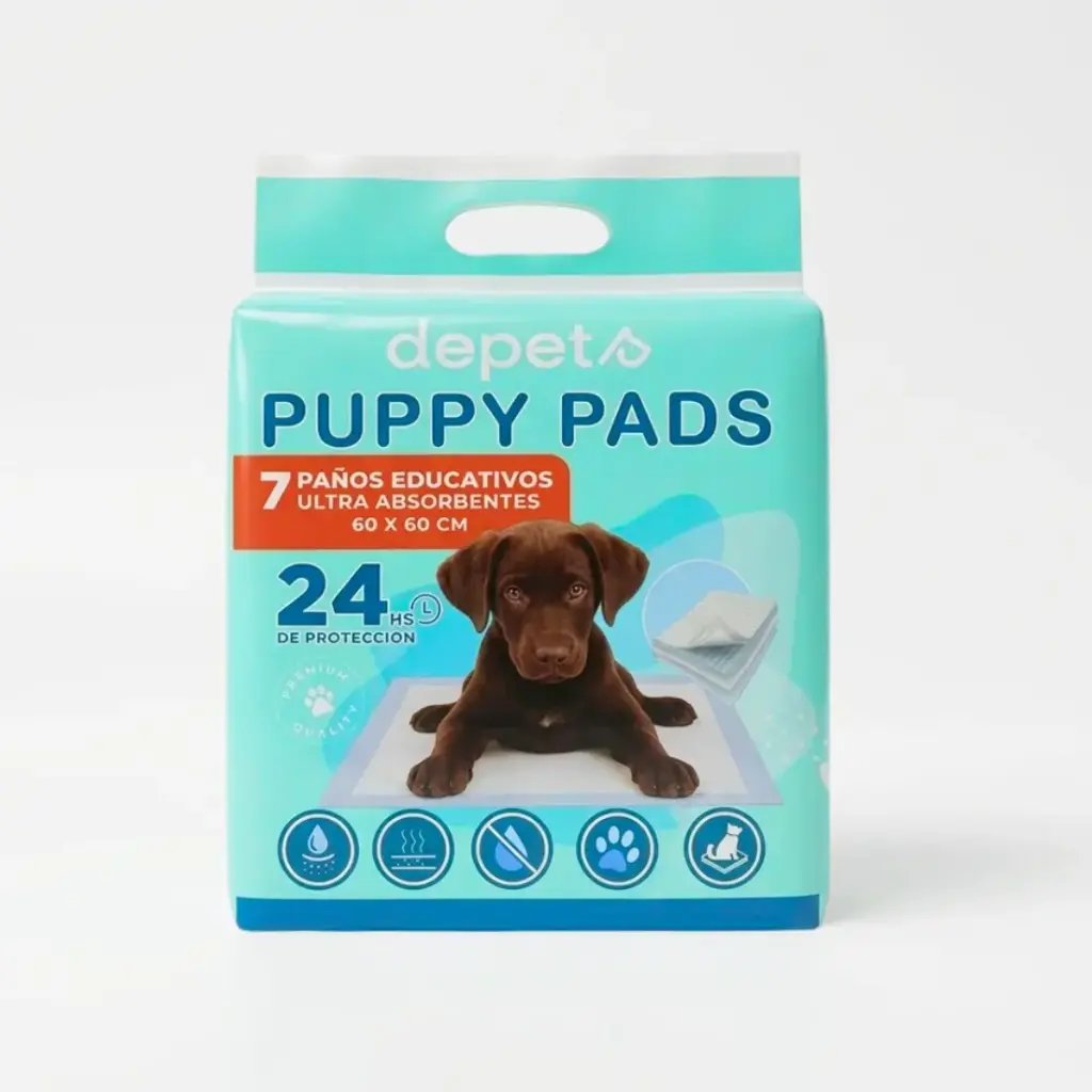 PUPPY PADS X 7 UN- 60CMX60CM