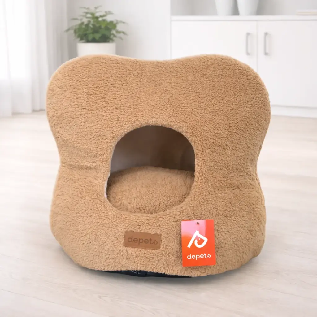 CUEVA BEIGE TEDDY 55x40x57CM - DEPETS