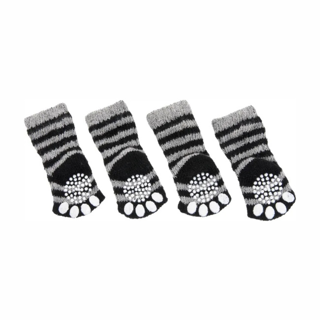 CALCETINES 4PZ/SET S NEGRO/GRIS FLAMINGO