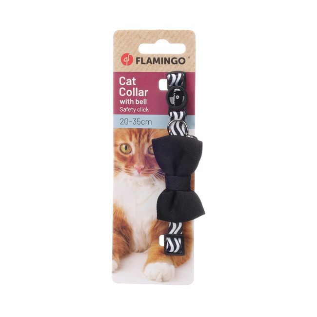 COLLAR CON LAZO KAMIL NEGRO FLAMINGO