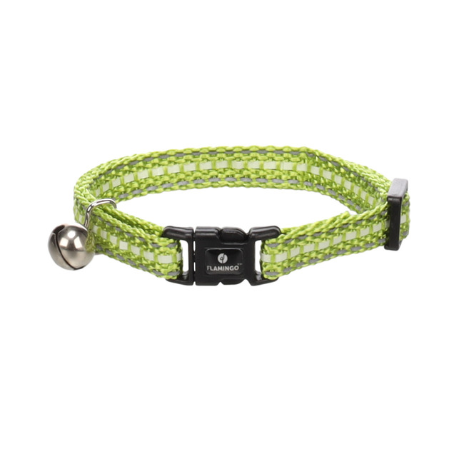 COLLAR JINXY VERDE 20-34cm 10mm FLAMINGO