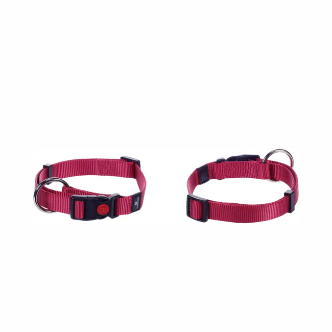 COLLAR ZIGGI CEREZA S 30-45cm 15mm FLAMINGO