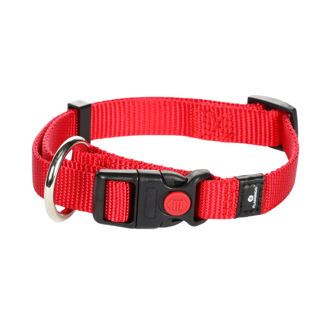 COLLAR ZIGGI ROJO S 30-45cm 15mm FLAMINGO