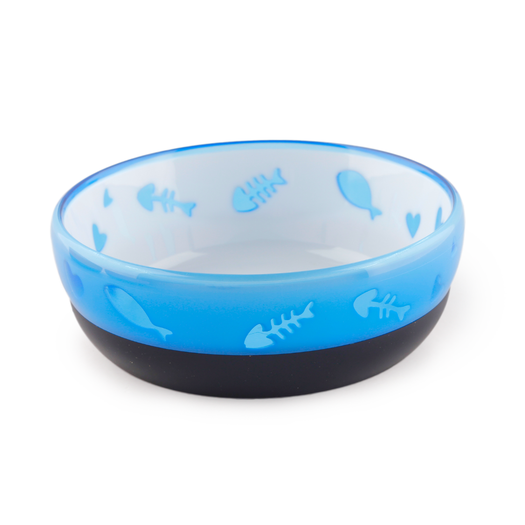 AFP MODERN CAT - CAT LOVE BOWL-BLUE