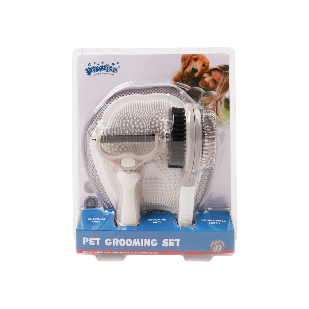 PAWISE 3PCS PET GROOMING SET
