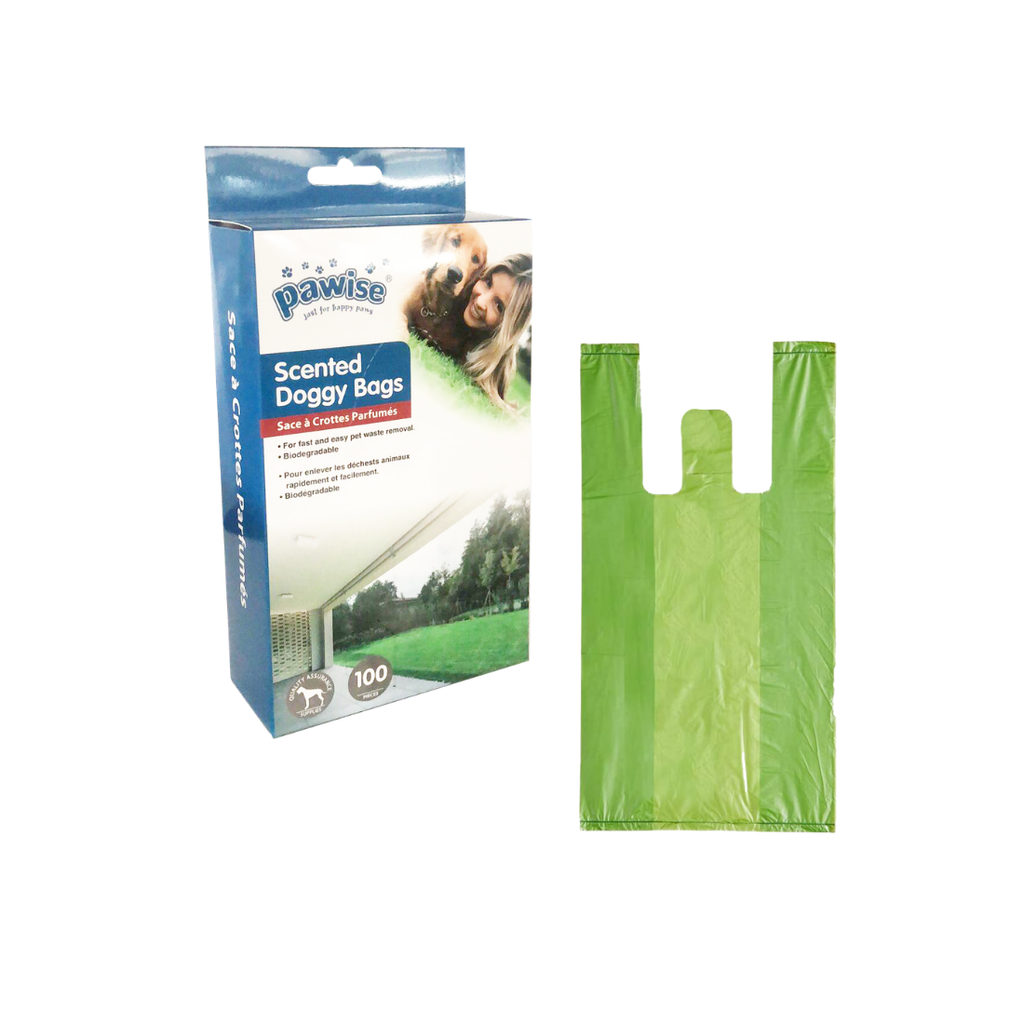 PAWISE SCENTED BIODEGRADABLE BAGS 100PCS（36X19.5CM）