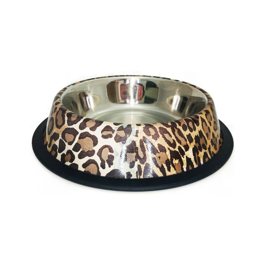[COI82] COMEDERO INOX Nº2 ANIMAL PRINT Ø 15CM-16 OZ
