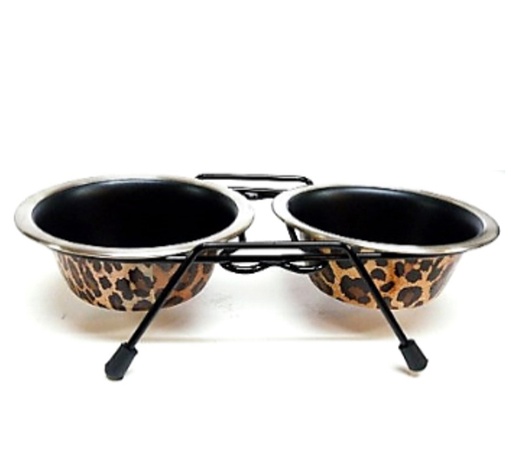 [COI88] COMED INOX DOBLE ANIMAL PRINT LEOP Ø17CM C/U