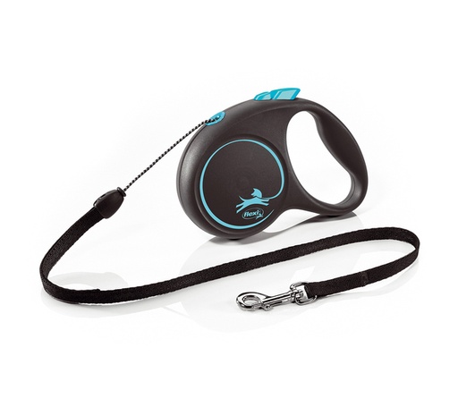 [FU12C5BL] FLEXI BLACK DESIGN "S" 5M-15KG MAX-CORD AZUL