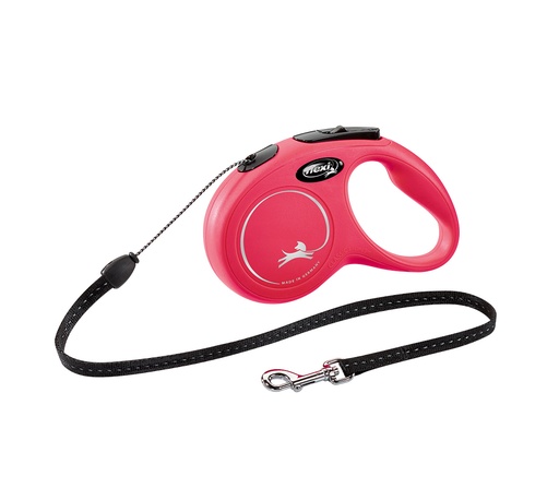 [CL10C5R] FLEXI CLASSIC "S" 5M 12KG MAX- CORD ROJO