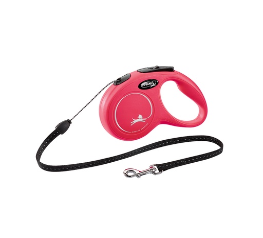 [CL00C3R] FLEXI CLASSIC "XS" 3M 8KG MAX- CORD ROJO