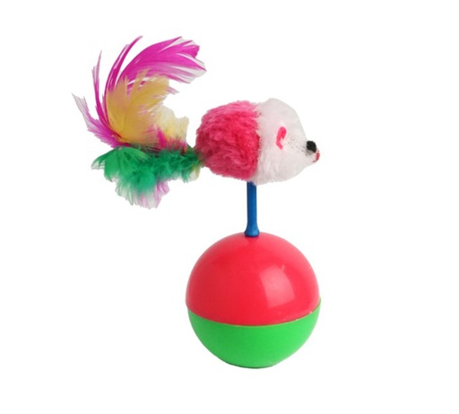 [553175] JUGUETE GATO RATONCITO TUMBLER 9CM