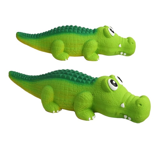 [540830] JUGUETE P/PERRO COCODRILO VINILICO 21CM
