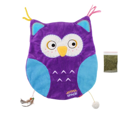 [7326] ALFOMBRA BUHO CON CATNIP JOYFULL SPACE GIGWI
